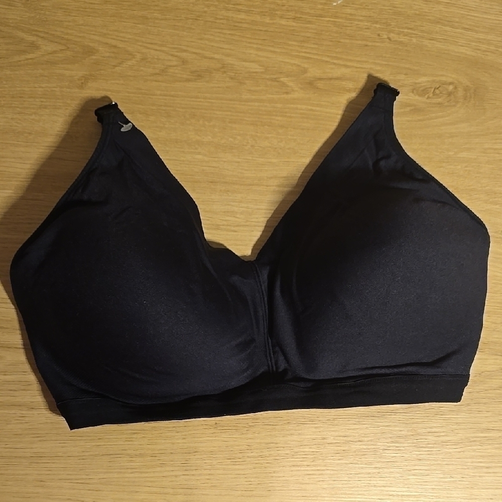 Warner's Black Seamless Comfort Bra Intimates 2XL